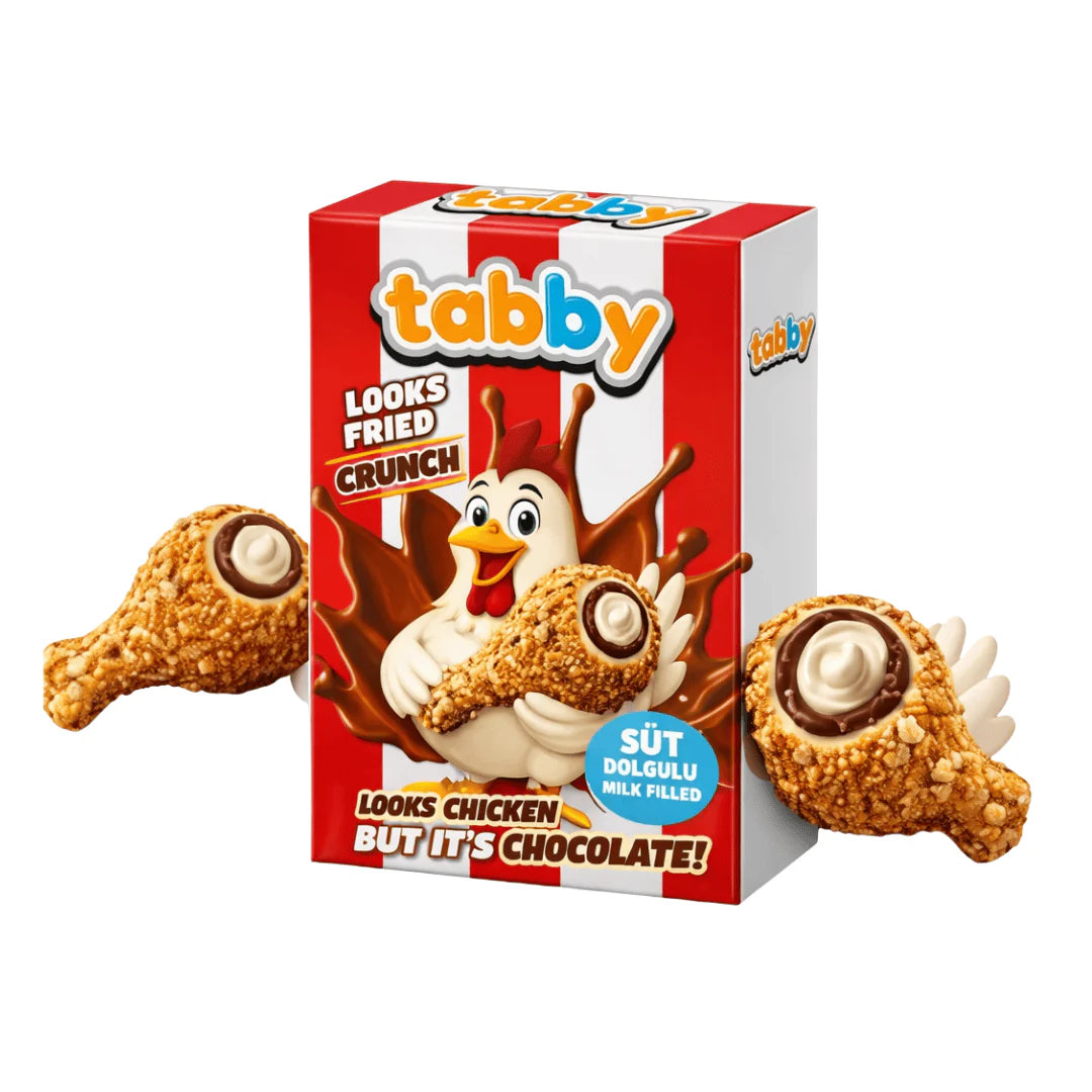 Tabby - Crunch Chocolate (Looks fried Chicken) 50g TikTok Hype