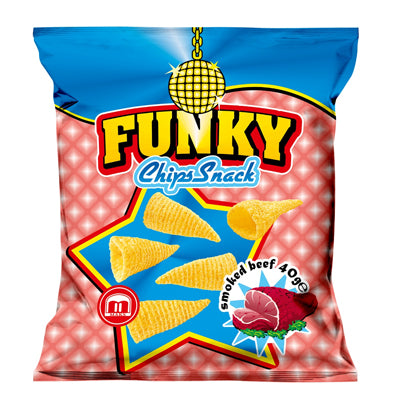 Funky Bugles Snack Smoked Beef 40g