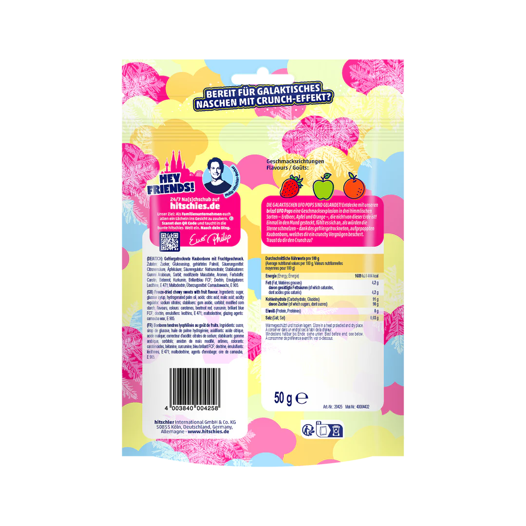 hitschies brizzl Ufo Pops Freeze Dried 50g