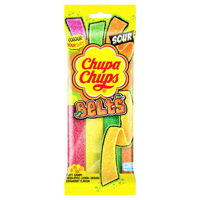 Chupa Chups Sour Belts Mixed 90g