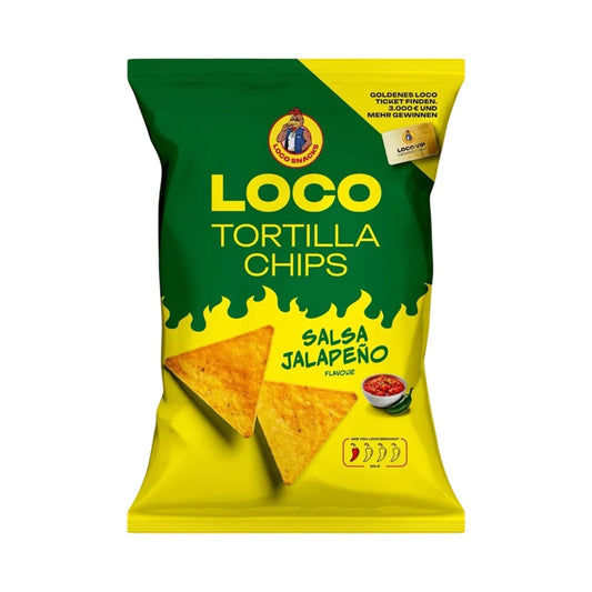 Loco Tortilla Chips Salsa Jalapenos 100g