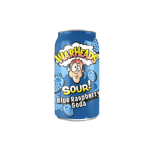 Warheads Sour Blue Raspberry Soda 355ml