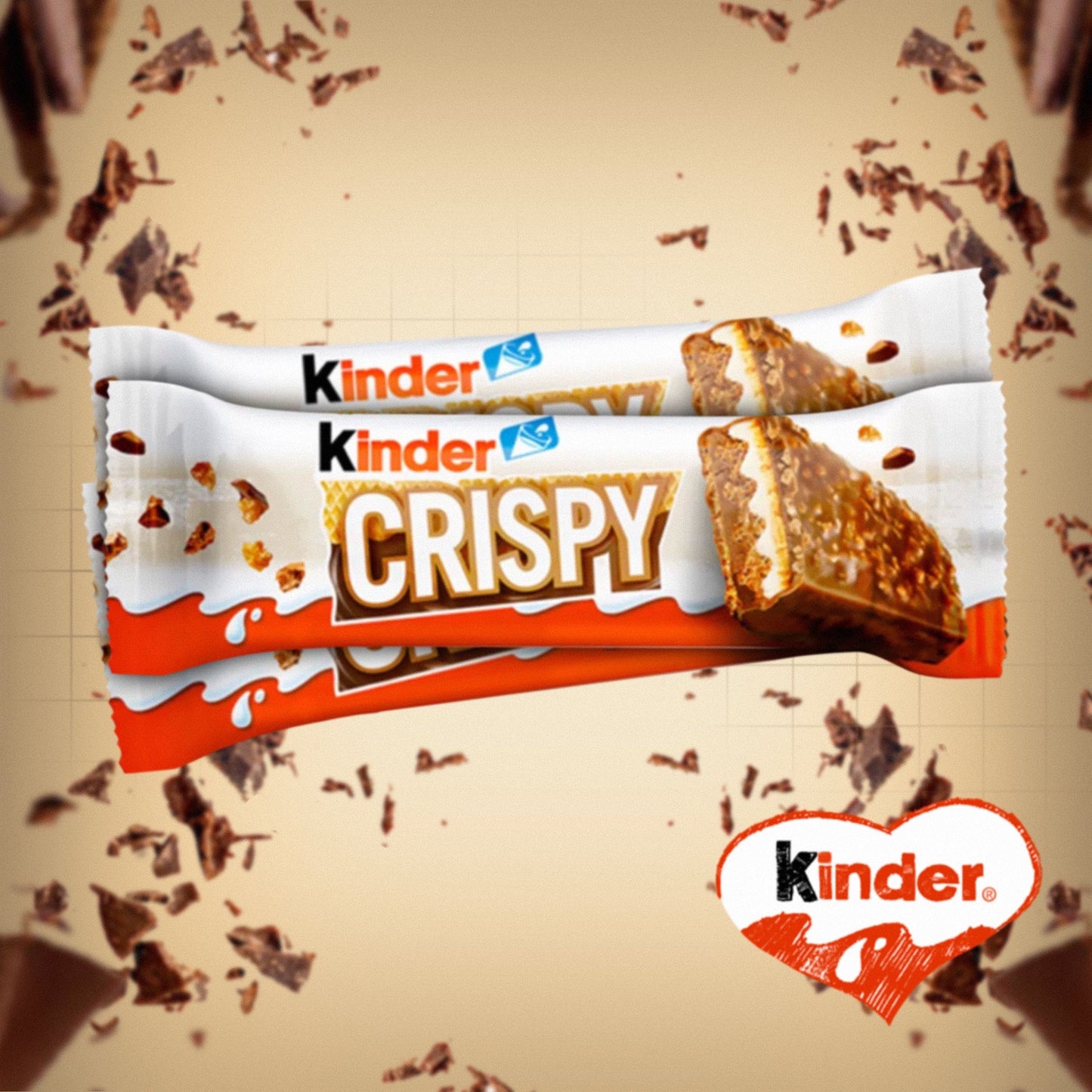 Kinder Crispy Riegel 34g (Lieferung erst ab Samstag)