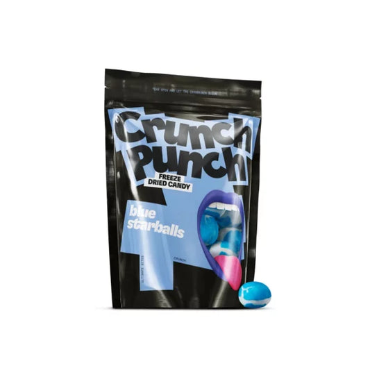 Crunch Punch Freeze Dried Candy Blue Starballs 50g