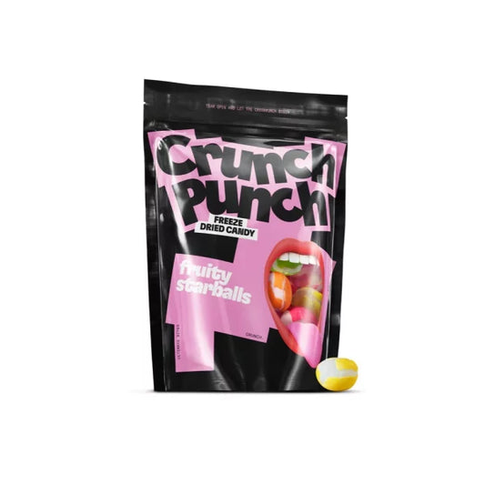 Crunch Punch Freeze Dried Candy Fruity Starballs 50g