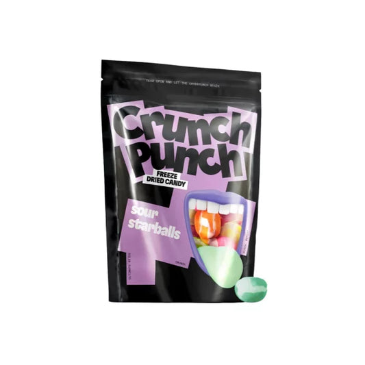 Crunch Punch Freeze Dried Candy Sour Starballs 50g