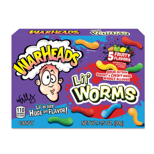 Warheads Lil Worms Theatre Box 99g