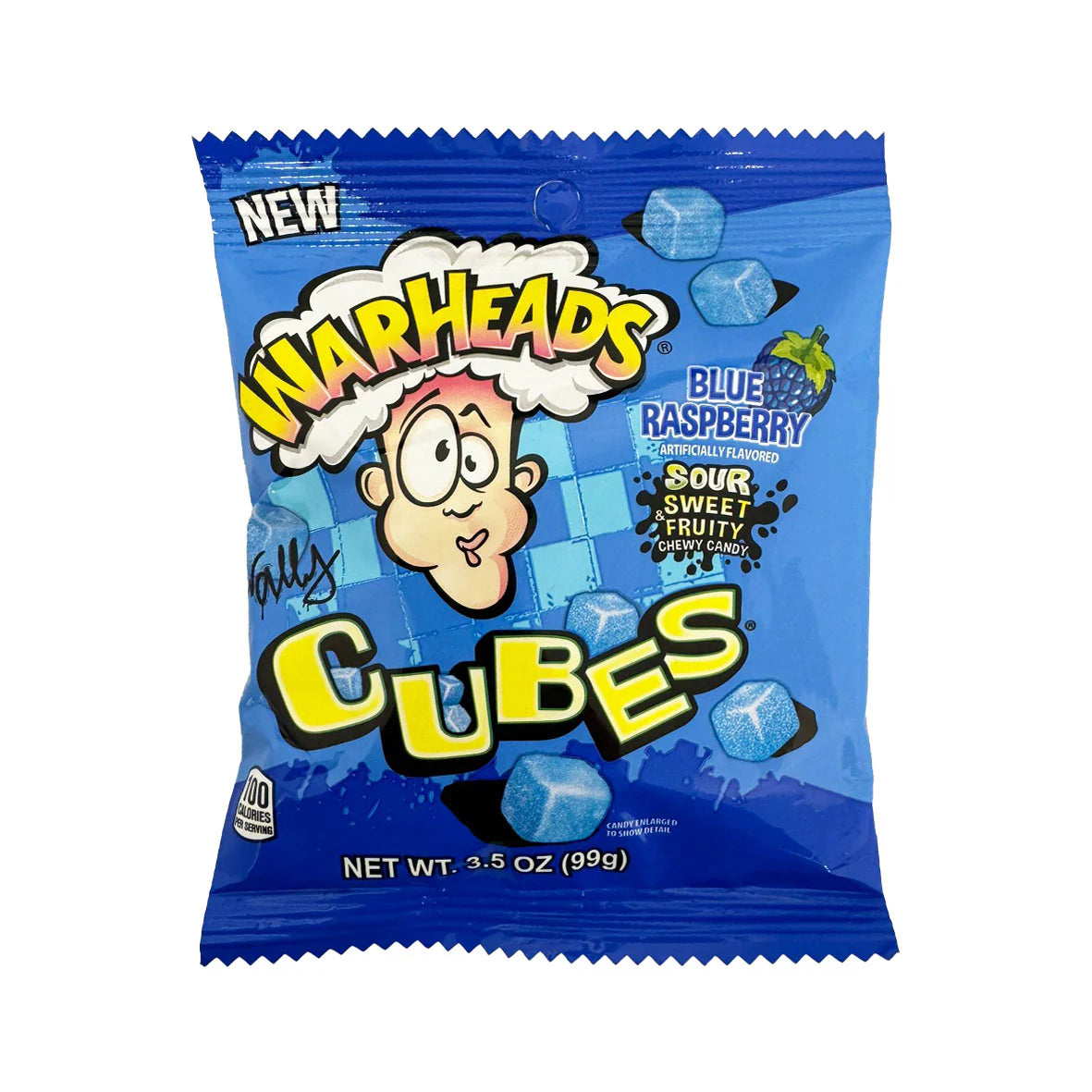 Warheads Cubes Blue Rasberry 99g