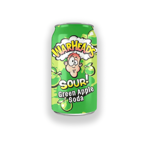 Warheads Sour Green Apple Soda 355ml