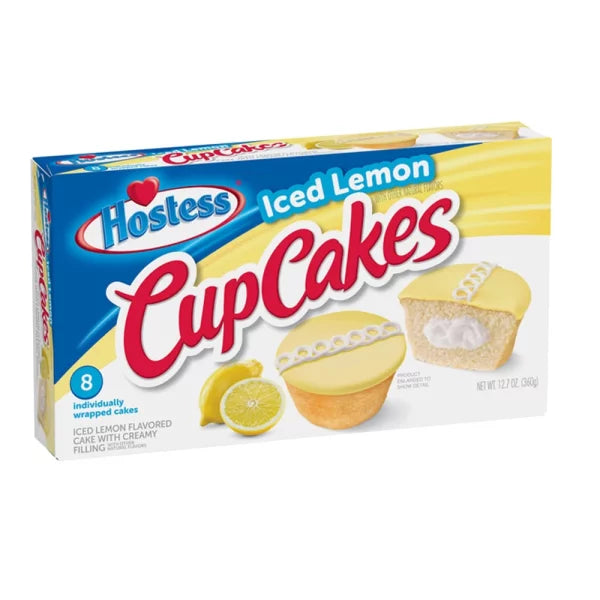 Hostess Cupcakes Iced Lemon 8'er Packung 360g