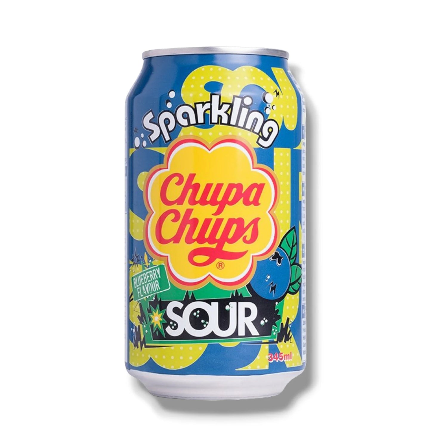Chupa Chups Drink Sparkling Sour Blueberry 345ml